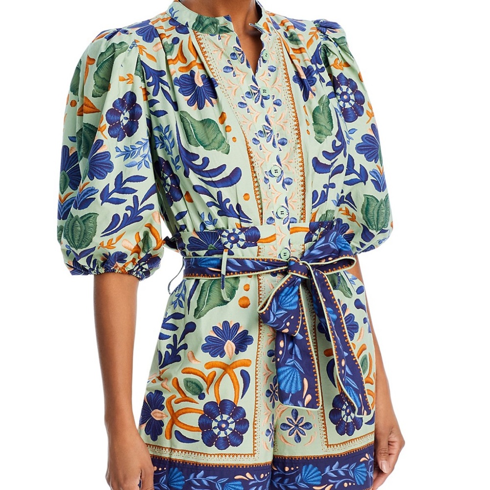 Farm Rio Ocean Tapestry Romper